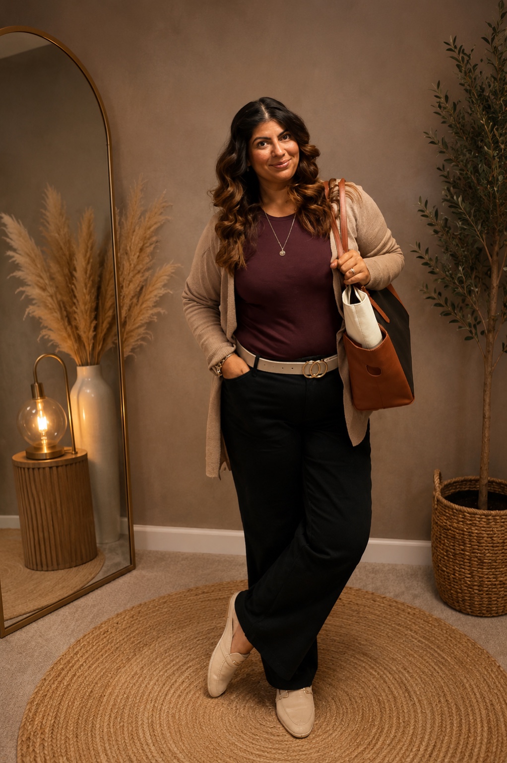 Megan wearing a styled everyday outfit